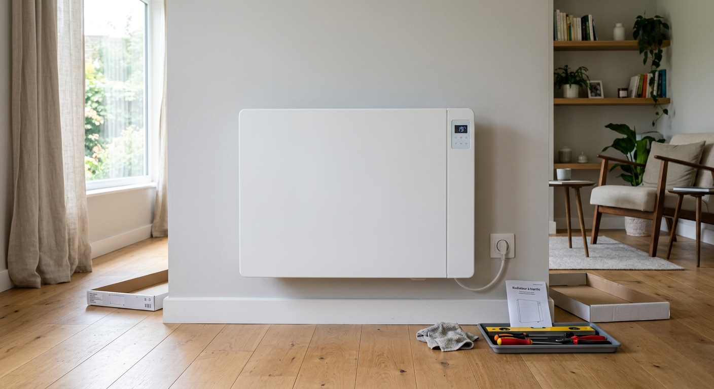 Installation radiateur électrique moderne par un expert